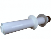 80/125 mm horizontal outlet pipe, plastic finish, PP / metal Regulus